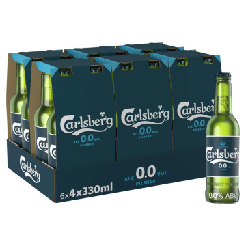Carlsberg 0.0 Danish Pilsner 24x 330ml