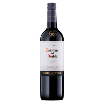 Casillero del Diablo Merlot Chilean Red Wine 75cl Single Bottle