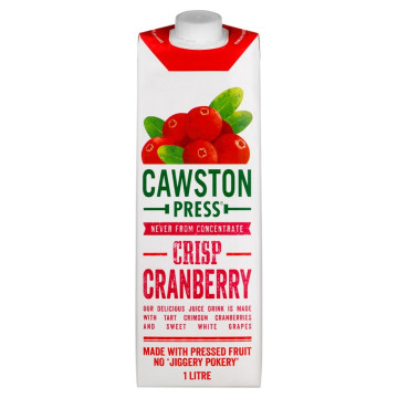 Cawston Press Cranberry Juice 8x 1Ltr