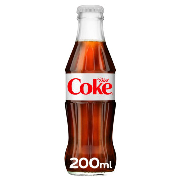 Coca Cola Diet Coke 24x 200ml Glass Bottles