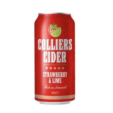 Colliers Strawberry & Lime Cider 24x 440ml Cans
