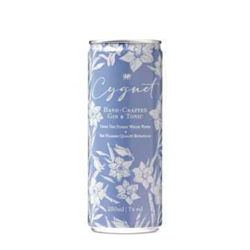 Cygnet Premium Welsh Dry Gin & Tonic Premix 250ml
