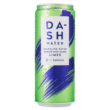 DASH Lime Flavoured Sparkling Water 12x 330ml
