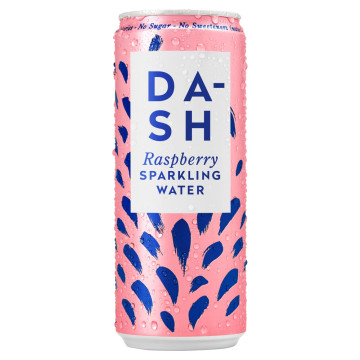 DASH Raspberry Flavoured Sparkling Water 12x 330ml