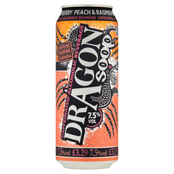 Dragon Soop Peach & Raspberry 500ml