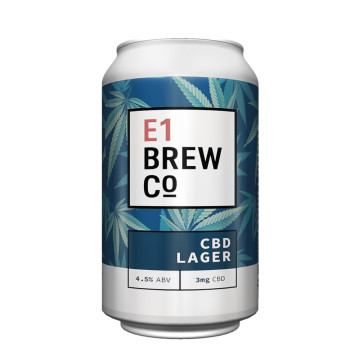 E1 Brew Co CBD Lager 330ml Can