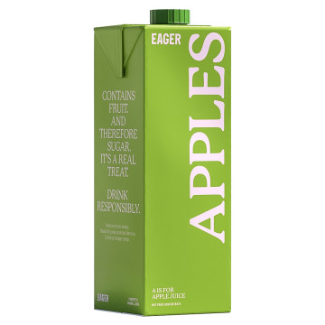 Eager Pressed Cloudy Apple Juice 8x 1.5Ltr