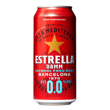 Estrella Damm 0.0 Alcohol Free Beer 24x 440ml Cans