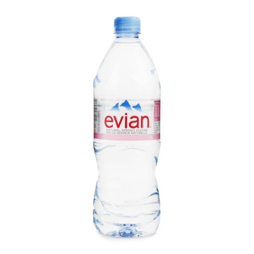 Evian Still Natural Mineral Water 6x 1Ltr