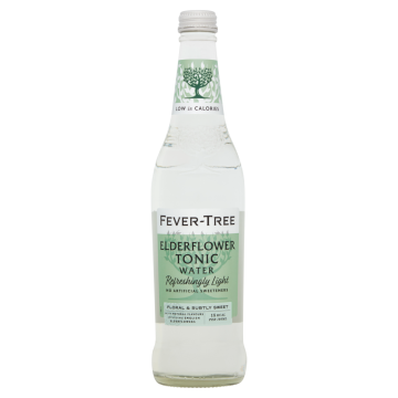 Fever Tree Refreshingly Light Elderflower Tonic Water 8x 500ml
