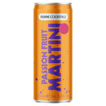 Flare Cocktail Passion Fruit Martini 250ml Can