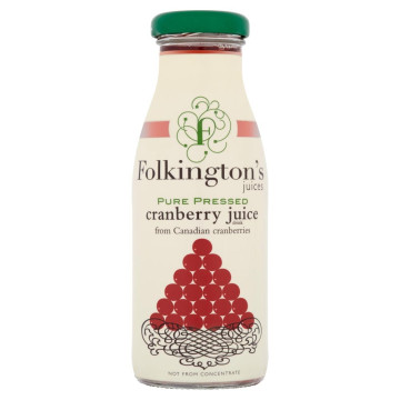 Folkington's Cranberry Juice 12x 250ml