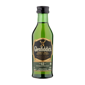 Glenfiddich 12 Year Whisky 5cl Miniature