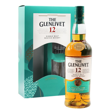 Glenlivet 12 Year Whisky 70cl Gift Pack