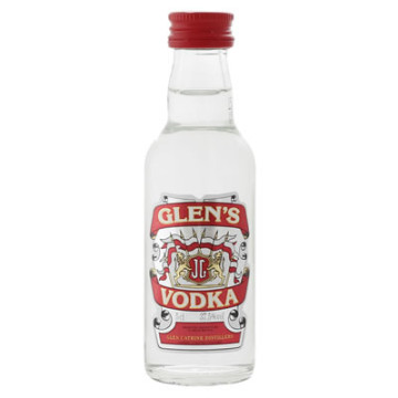 Glens Scottish Plain Sugar Beet Vodka 5 cl Miniature 37.5% ABV