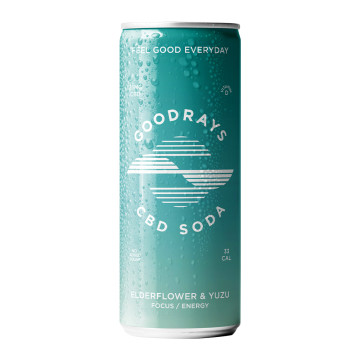 Goodrays Elderflower & Yuzu CBD Infused Drink 250ml