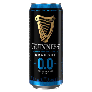 Guinness Draught Alcohol Free Stout 24x 440ml