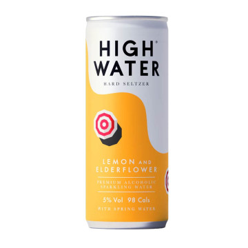 High Water Lemon and Elderflower Hard Seltzer 250ml
