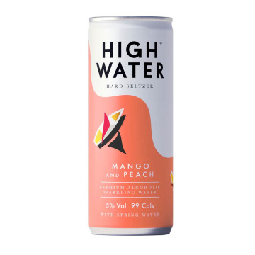 High Water Mango and Peach Hard Seltzer 250ml