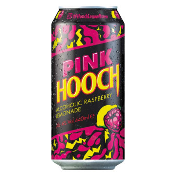 Hooch Pink Alcoholic Raspberry Lemonade 440ml Can