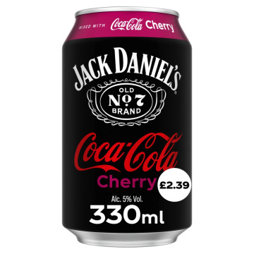 Jack Daniel's & Coca Cola Cherry Premix 330ml