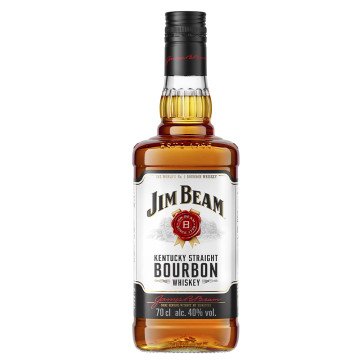 Jim Beam White Label Kentucky Straight Bourbon Whiskey 70cl