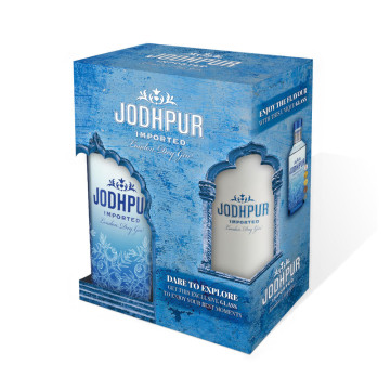 Jodhpur London Dry Gin 70cl Gift Pack
