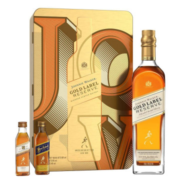 Johnnie Walker Gold Label Reserve Whisky 70cl Gift Set
