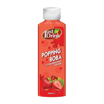 Just Drink Popping Boba Strawberry 12x 350ml