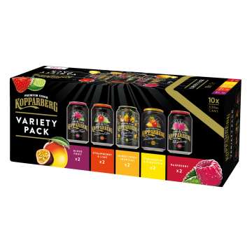 Kopparberg Premium Cider 10x 330ml Headliners Variety Pack