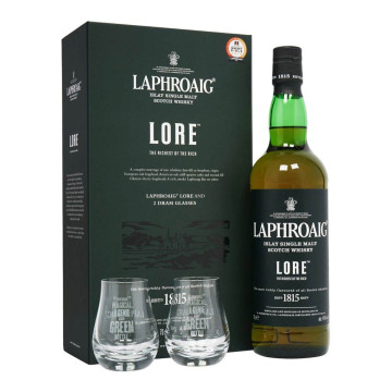 Laphroaig Lore Whisky 70cl Gift Pack