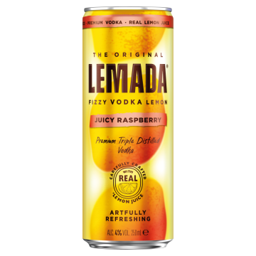 Lemada Fizzy Vodka, Lemon & Raspberry Premix 250ml