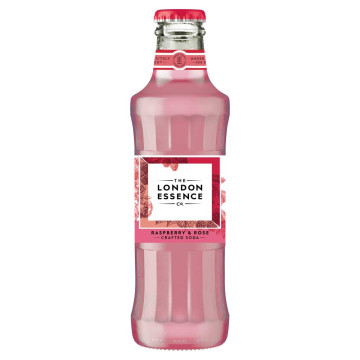 London Essence Co. Raspberry & Rose Soda 24x 200ml