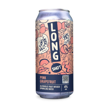 Long Shot Pink Grapefruit Hard Seltzer 440ml
