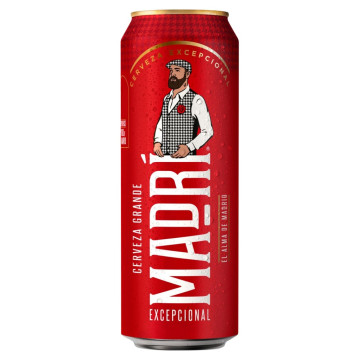 Madri Excepcional Lager 24x 568ml Pint Cans