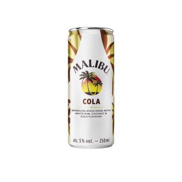 Malibu Rum and Cola 250ml Can