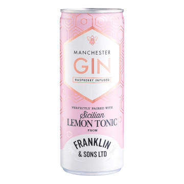 Manchester Gin & Franklin Sicilian Lemon Tonic Premix 250ml