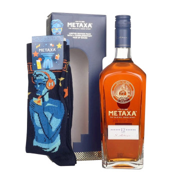 Metaxa Twelve Star Brandy 70cl Gift Pack