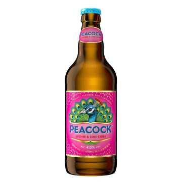 Peacock Lychee & Lime Cider 12x 500ml