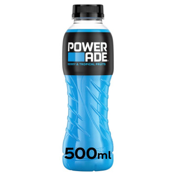 Powerade Berry and Tropical Fruit Energy Drink 12x500ml 