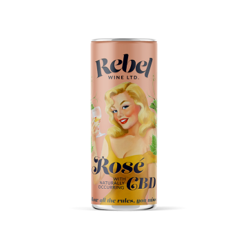 Rebel Wine Rose CBD Infused Wine 200ml