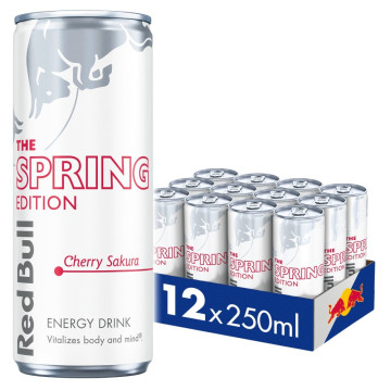 Red Bull Spring Edition Cherry Sakura Energy Drink 12x 250ml