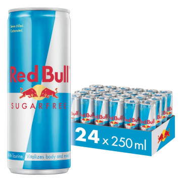 Red Bull Sugar free Energy Drink 24x 250ml  Case