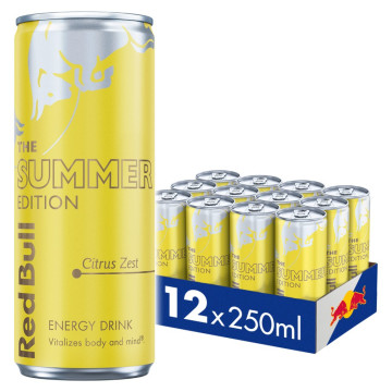 Red Bull Summer Edition Citrus Zest Energy Drink 12x 250ml