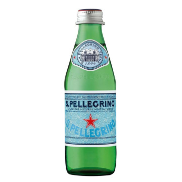 San Pellegrino Sparkling Mineral Water 24x 250ml Glass Bottle