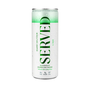 Served Lime Hard Seltzer 250ml