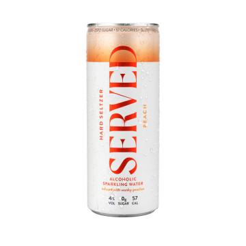 Served Peach Hard Seltzer 250ml