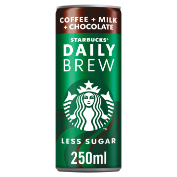 Starbucks Daily Brew Chocolate Flavoured Iced Coffee with Milk 250ml