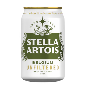 Stella Artois Premium Unfiltered Lager 24x 330ml Cans