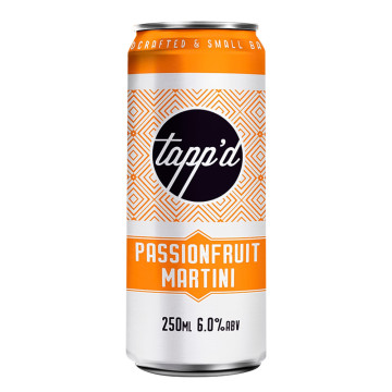 Tapp'd Pornstar Martini Cocktail 250ml Can